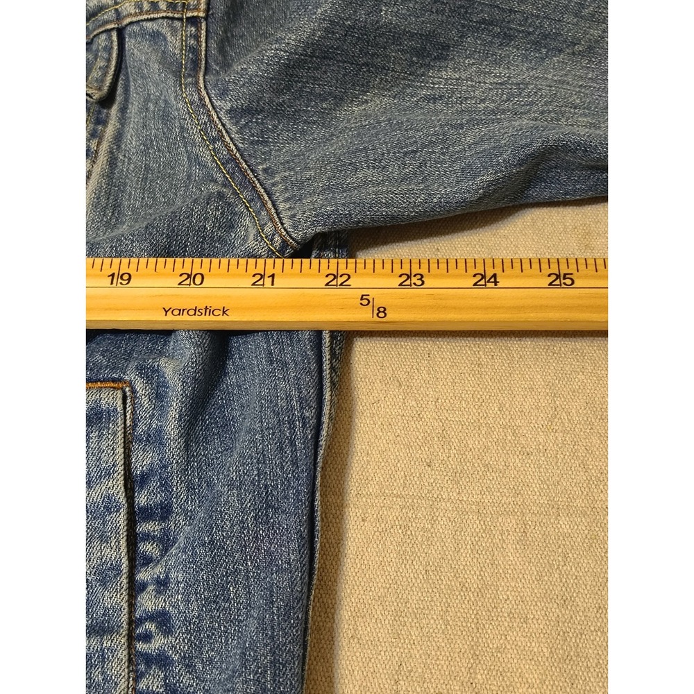Vintage Tommy Hilfiger Mens Denim Jean Jacket Blue Wash Button Front Size L - Picture 5 of 9